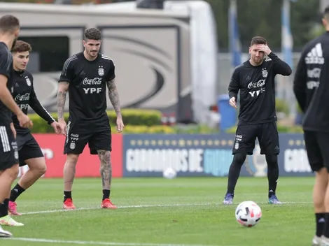 La Selección entrenó con 2 ausentes: Correa y Acuña, a kinesiología