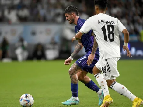 De Paul sorprendió a todos con un mensaje en sus botines para Tini Stoessel