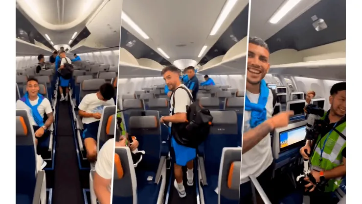 VIDEO | Otamendi filmó la intimidad de la Selección en su llegada a Qatar desde Abu Dhabi