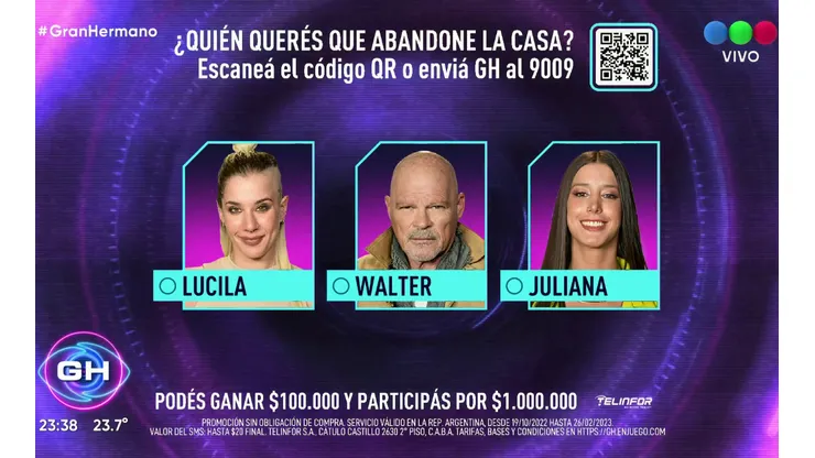 ¿Quién querés que abandone la casa de Gran Hermano?
