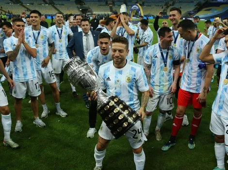 VIDEO | La premonición del Papu Gómez en pleno festejo de la Copa América 2021