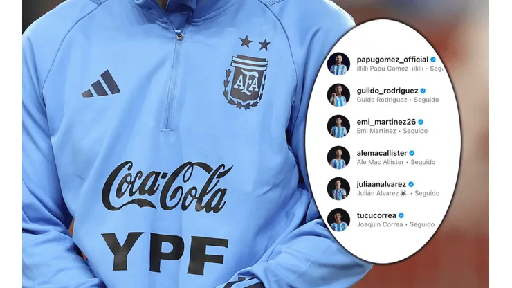 6 jugadores de la Selección renovaron la foto de perfil.