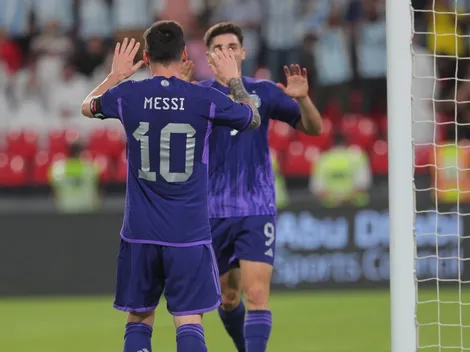 VIDEO | La empezó Di María, asistió Messi y la metió Julián Álvarez: 1-0 Argentina