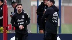 Messi y los elogios para Scaloni.