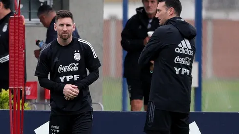 Messi y los elogios para Scaloni.