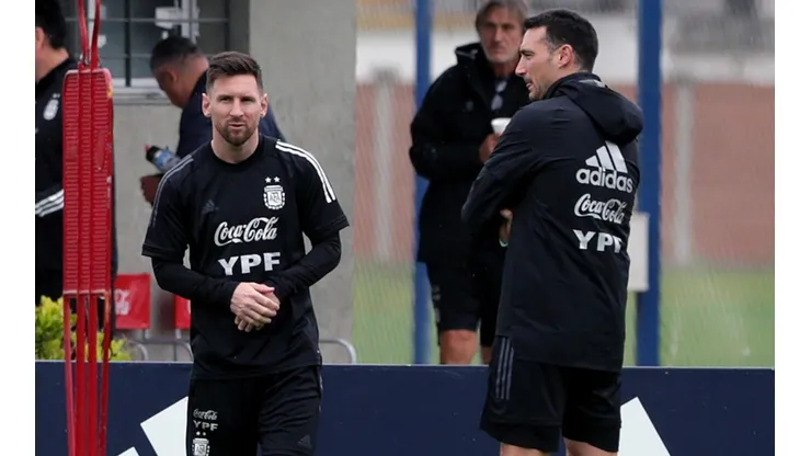 Messi y los elogios para Scaloni.