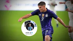 Julián Álvarez cambió su portada en Twitter.