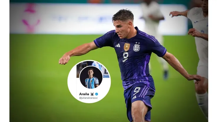Julián Álvarez cambió su portada en Twitter.