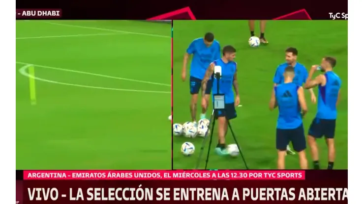 VIDEO | De Paul le tiró un caño a Messi, que no se dio cuenta nunca
