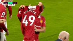 Es viral: la imagen de Garnacho en la que lo comparan con Messi