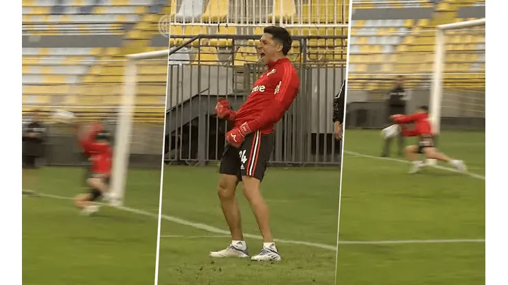 Enzo Pérez se lució en los penales.