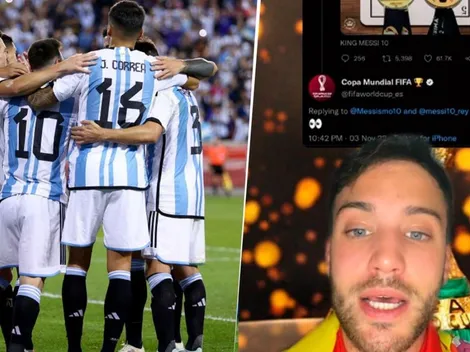 Un tiktoker español asegura que el Mundial está arreglado para Argentina