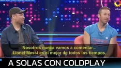 Al cantante de Coldplay le preguntaron por Messi y su respuesta sorprendió al Bebe Contempomi
