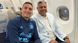 "Nos vamos para Qatar": la foto viral de Tapia con Scaloni que generó fervor