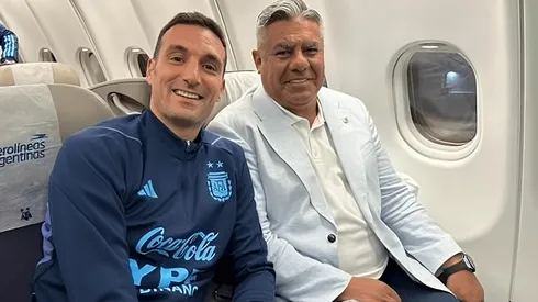 "Nos vamos para Qatar": la foto viral de Tapia con Scaloni que generó fervor