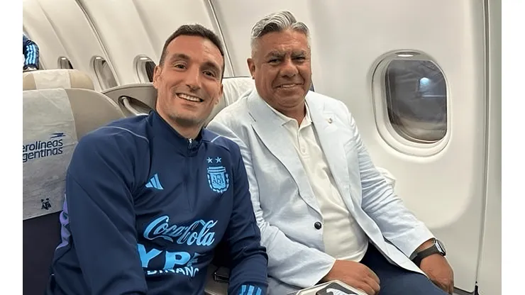 "Nos vamos para Qatar": la foto viral de Tapia con Scaloni que generó fervor