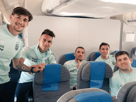 El curioso pasajero n° 50 del avión de la Selección Argentina a Qatar