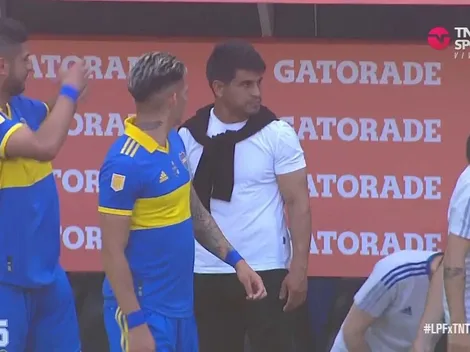 La cargada de Zambrano a los hinchas de Racing en pleno partido