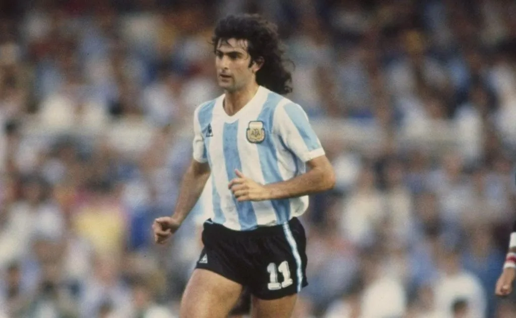 Mario Alberto Kempes, uno de los goleadores mundialistas de Argentina.