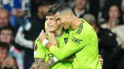 Garnacho cumplió su sueño de jugar junto a Cristiano.