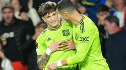 El increíble diálogo entre Garnacho y CR7.
