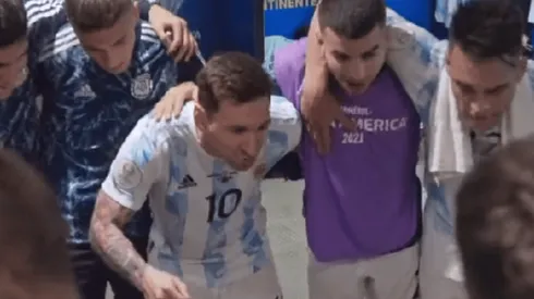 La arenga de Messi que nunca se vio.