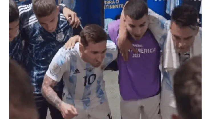 La arenga de Messi que nunca se vio.
