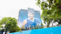 Homenaje a Diego: YPF inauguró el mural más grande de Maradona en una fiesta popular