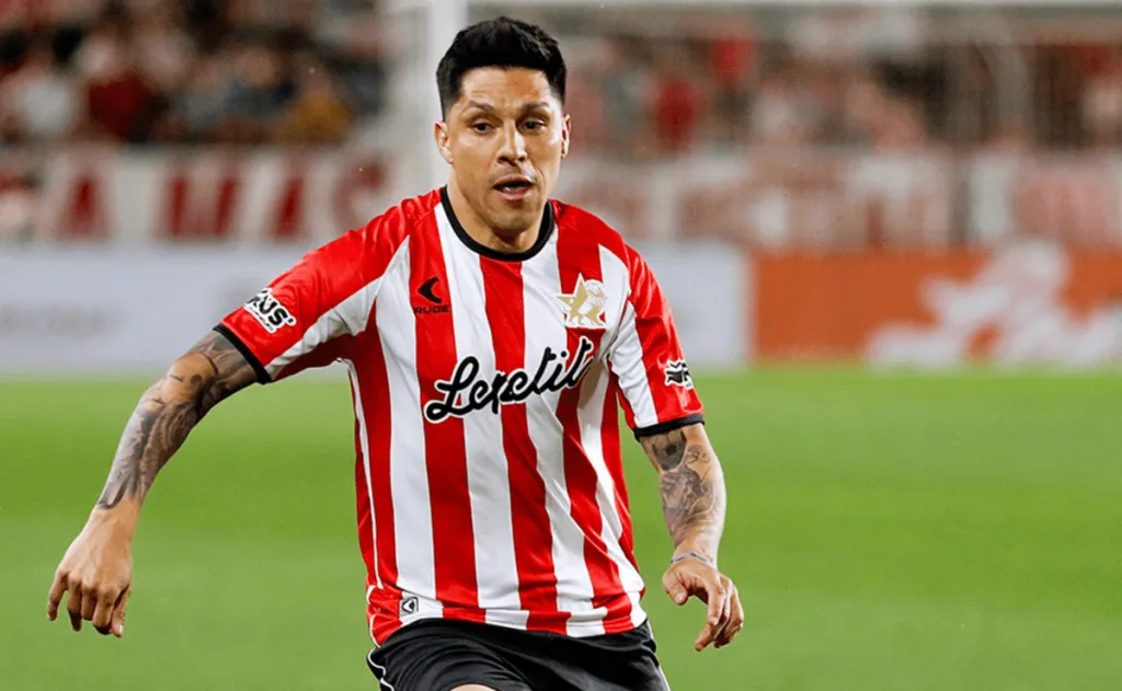 Enzo Pérez, hoy en Estudiantes.