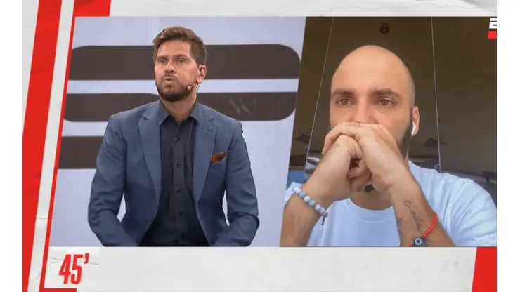 Higuaín se emocionó cuando le mostraron un video de su mamá