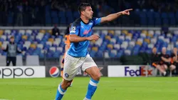 Gio Simeone no para de meterla en la Champions con la camiseta del Napoli.