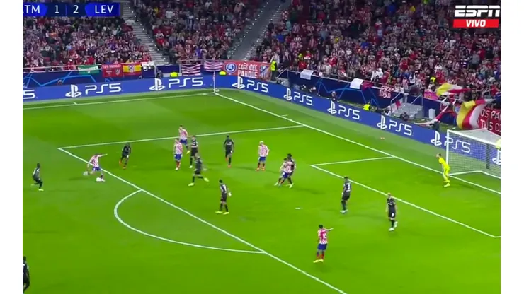 VIDEO | De Paul convirtió un golazo pero no alcanzó para salvar al Atlético Madrid