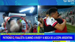 El insólito desnudo en el vestuario de Patronato tras eliminar a Boca