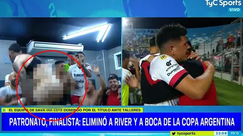 El insólito desnudo en el vestuario de Patronato tras eliminar a Boca