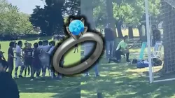 Insólito: ¡Se armó una pelea en la cancha y el árbitro le pidió matrimonio a su novia!