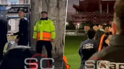 VIDEO | El fuerte cruce de Copetti con un hincha de Racing: "No quisieron ganar"
