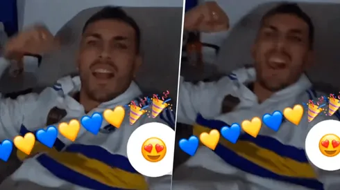 VIDEO | El alocado festejo de Paredes tras el título de Boca