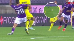 VIDEO | La dura patada de Martínez Quarta a Lautaro en el Fiorentina-Inter