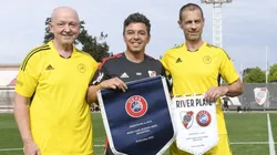 River contra la UEFA: el particular duelo que se dio en el predio y que tuvo a Gallardo como figura