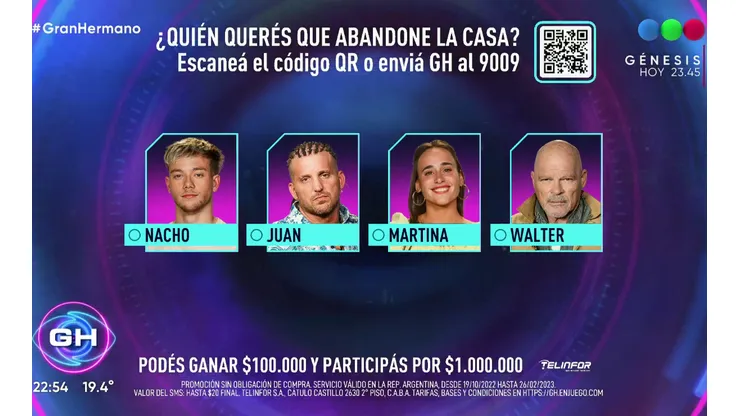 Gala de nominación Gran Hermano 2022