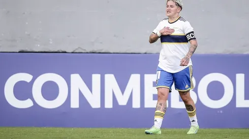 Yamila, autora de dos goles. Foto: Conmebol.