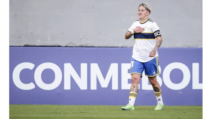 Yamila, autora de dos goles. Foto: Conmebol.