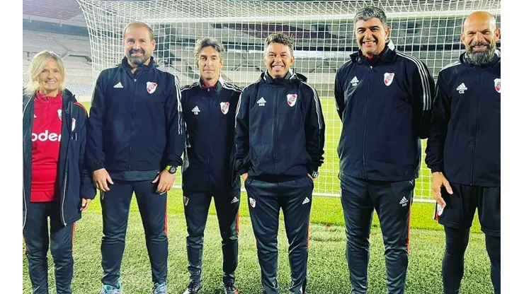Festejan en River: un miembro del cuerpo técnico de Gallardo se quedará en el club