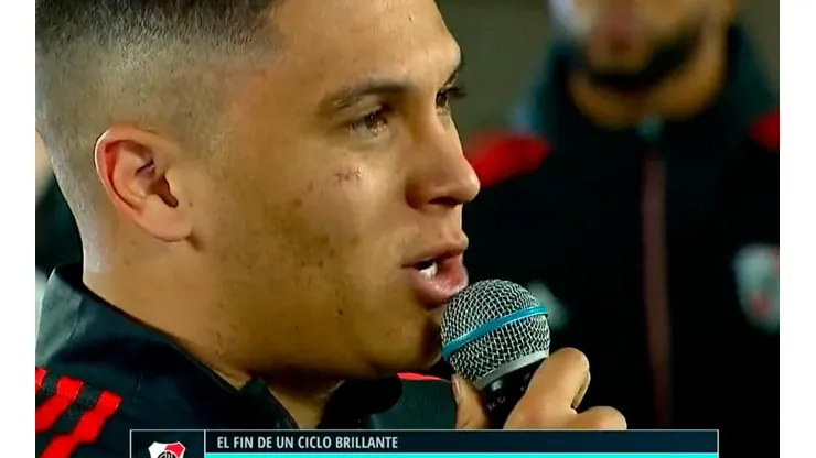 El emotivo poema que Juanfer Quintero le dedicó a Gallardo en su despedida de River