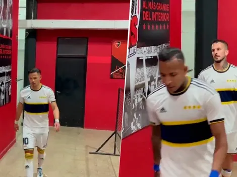 VIDEO | El grito de un jugador de Boca ni bien todo el plantel entró al vestuario en la cancha de Newell's