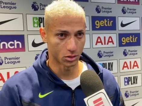 Richarlison se fue llorando del vestuario del Tottenham y Brasil prendió las alarmas