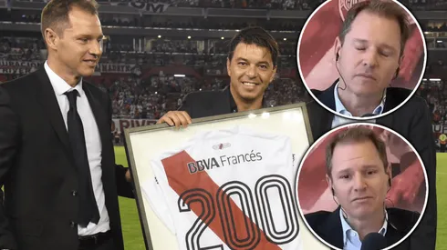 Brito se emocionó mientras hablaba de Gallardo.