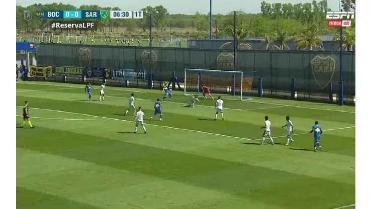 VIDEO | ¡Con la panza! El gol del Toro Morales en Reserva que volvió locos a los hinchas de Boca