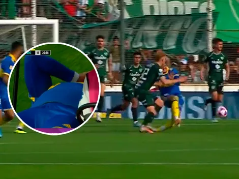 VIDEO | La escalofriante lesión de Rojo tras errar un penal en Boca