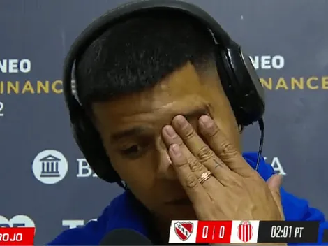 Rojo, entre lágrimas: "Todo indica que es el ligamento otra vez"